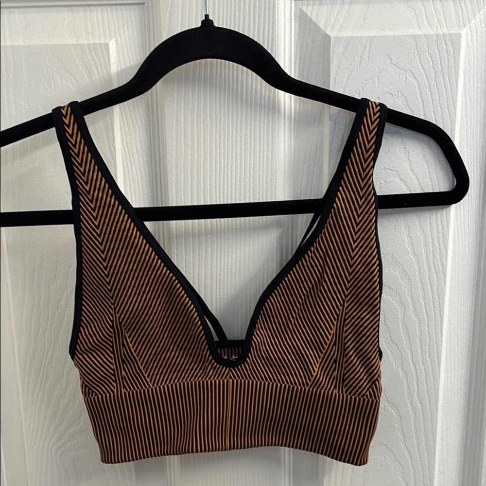 Striped V-Neck Bralette- Urban Outfitters- M/L